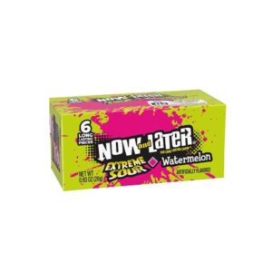 Now and Later Extreme Sour Watermelon 24 stuks