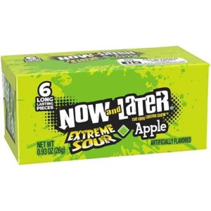 Now and Later Extreme Sour Apple 12 stuks