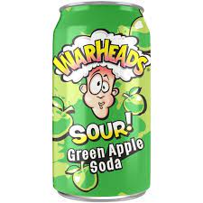 Warheads Sour Soda Green Apple 355 ml